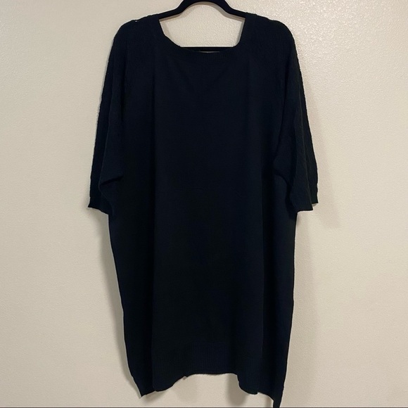 Lane Bryant Black Knit Sweater Dress size 26/28 - Picture 7 of 8